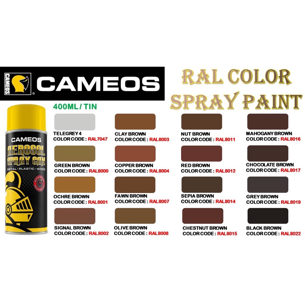 RAL8015 Chestnut Brown Spray Paint and Touch Up Paint