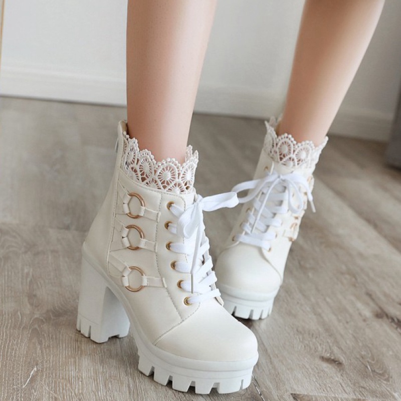 Cute high 2024 heel ankle boots