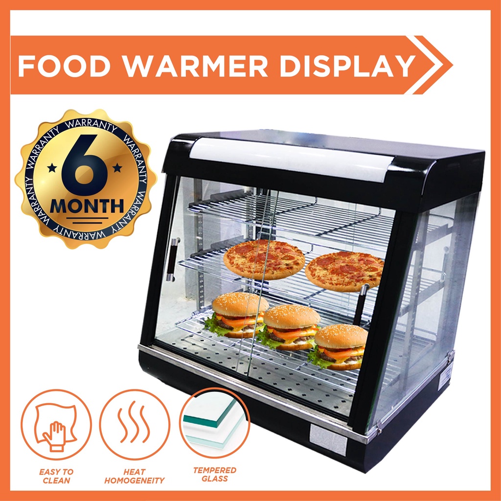 BRAVO Food Warmer Display Pemanas Makanan Warmer Showcase