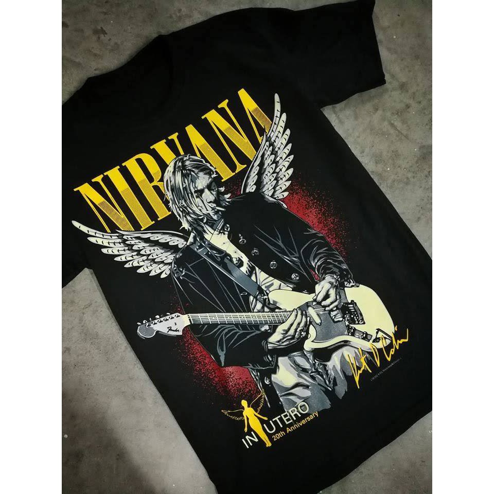 NTS NIRVANA KURT COBAIN IN UTERO Original New Type System T Shirt Shopee Malaysia