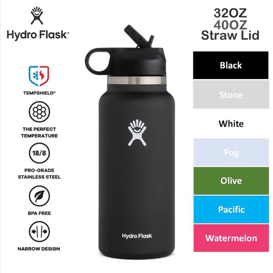  Hydro Flask Wide Mouth Straw Lid - Stainless Steel