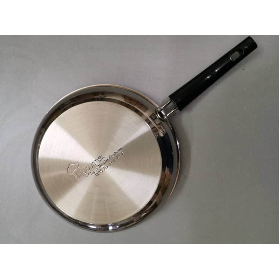 Whole Home Gourmet 10in/24cm 18/10 Stainless Steel Pan Made in Thailand