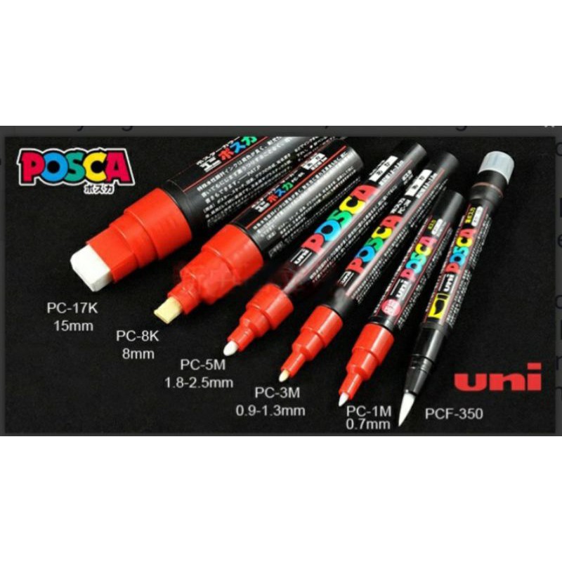 Uni posca poster Paint Marker pens Price/ 1pcs