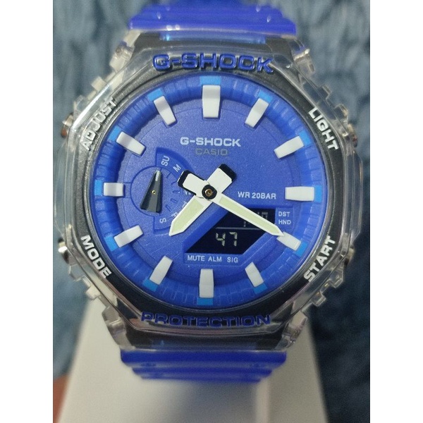 G shock best sale jelly biru