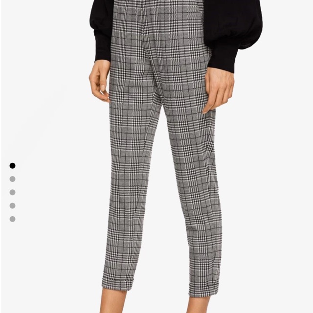 Mango on sale checkered pants