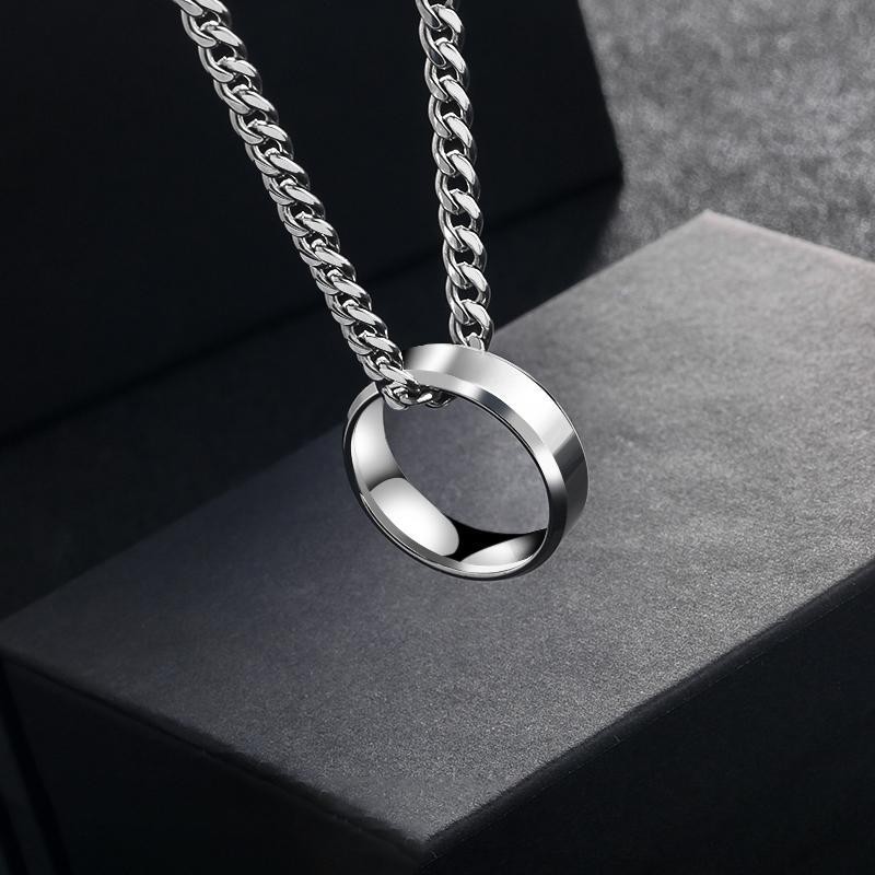 Simple deals ring necklace