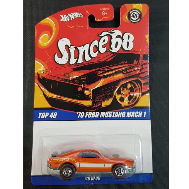 Hot wheels Since 68 Top 40 '70 Ford Mustang Mach 1 | Shopee Malaysia