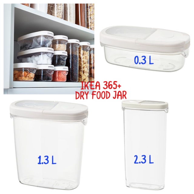 Dry food store jar with lid