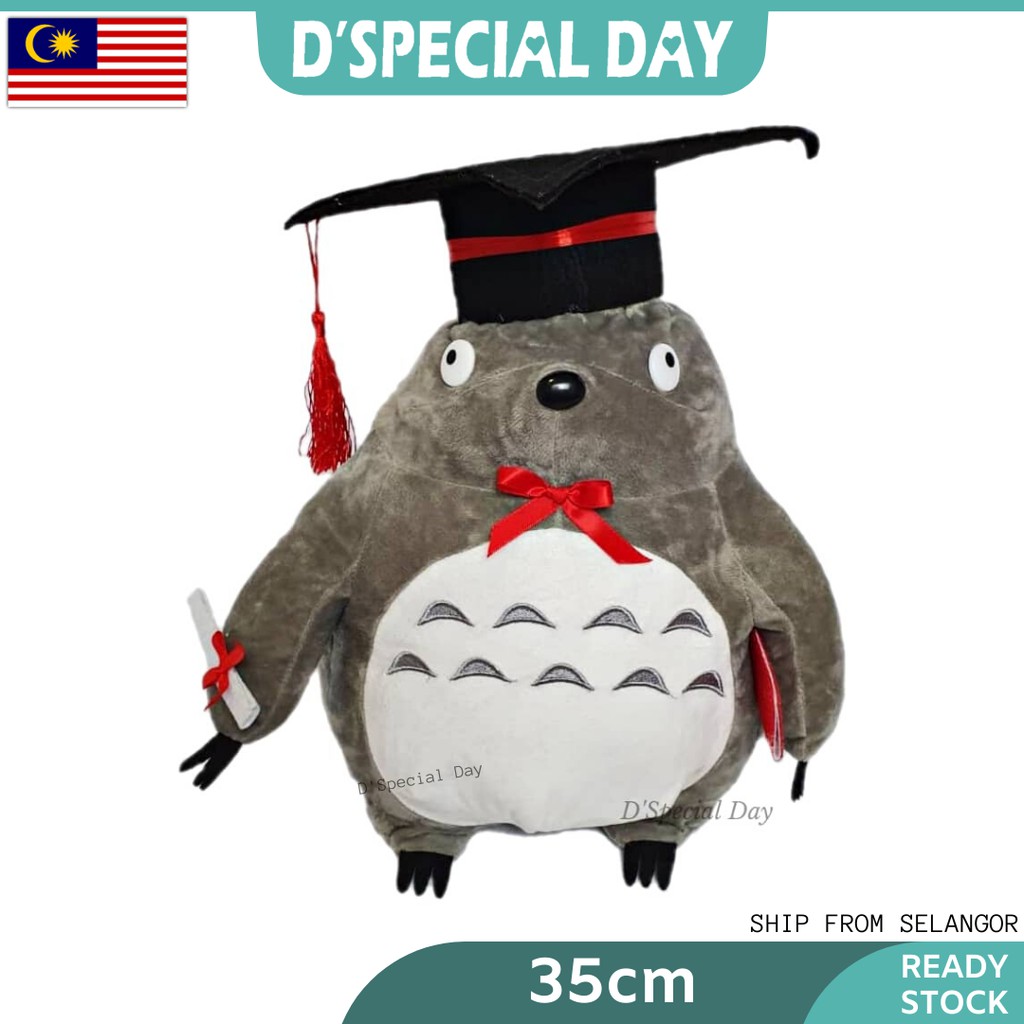 totoro graduation plush