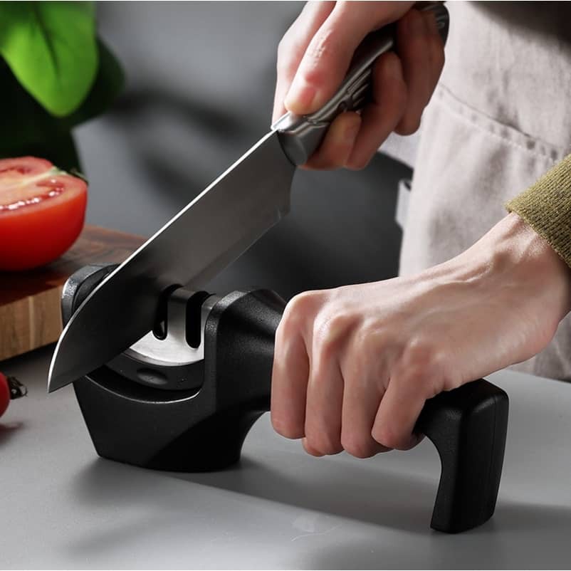 1pc, Knife Sharpener Grade 4-in-1, Professional Kitchen Sharpening Stone Knife  Sharpener,Manual Knife Sharpener For Powerful Professional Chef's Kitchen, Knife  Accessories