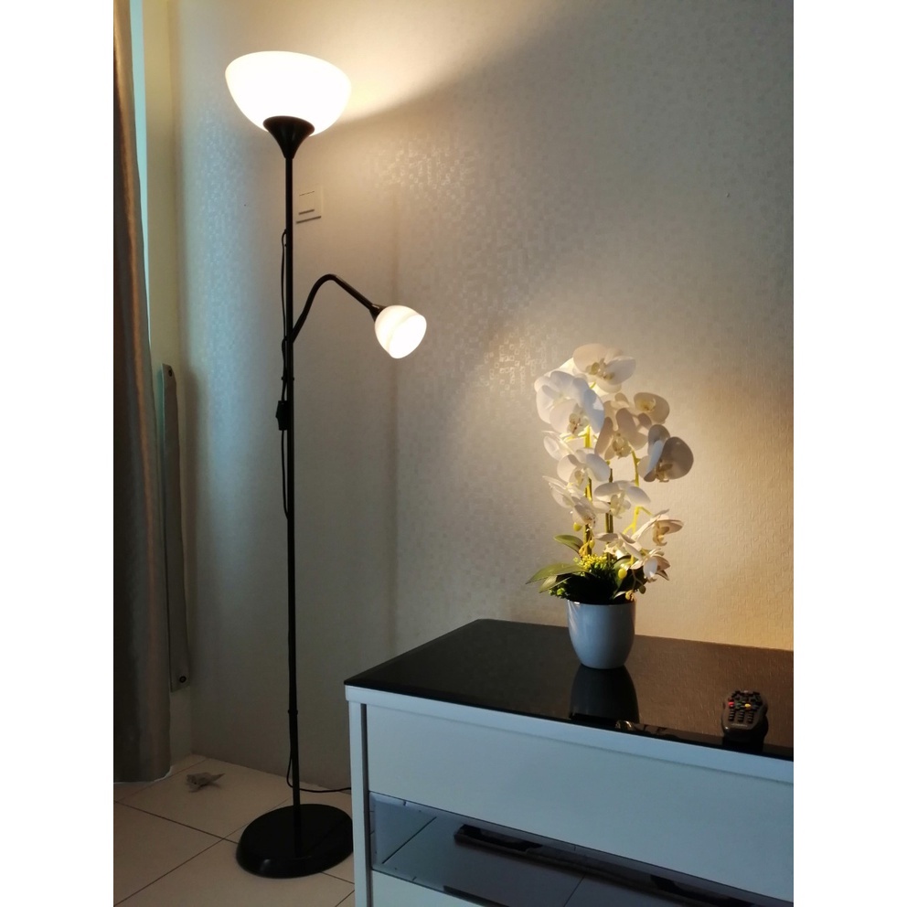 Uplighter with deals reading lamp