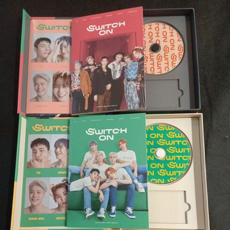 Ready Stock] Astro 8th album switch on only pb,cd & sticker, no