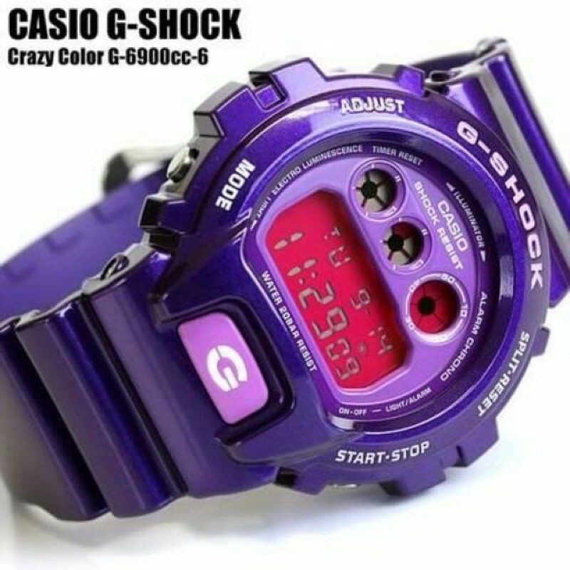 G-SHOCK DW-6900 PURPLE 100% One To One AUTOLIGHT FUNCTION | Shopee