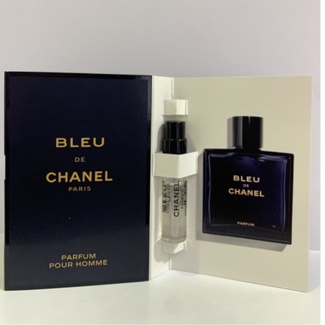 2 Chanel Bleu De Chanel Parfum Sample Spray 1.5ml / .0.5oz Each