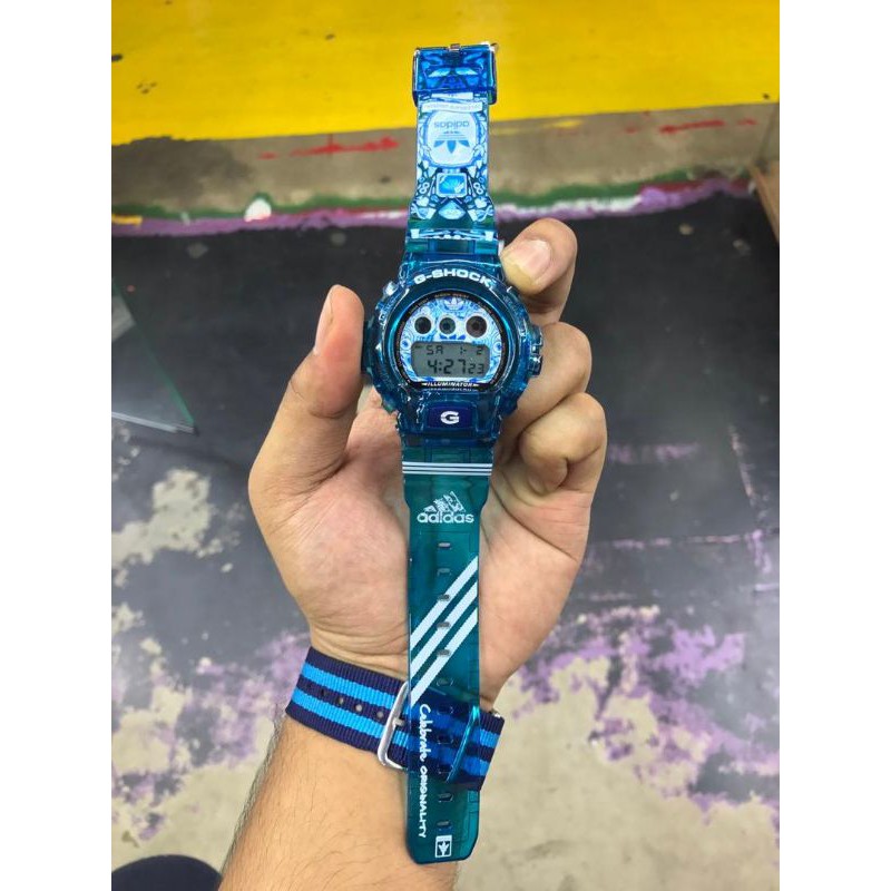 G shock store adidas blue