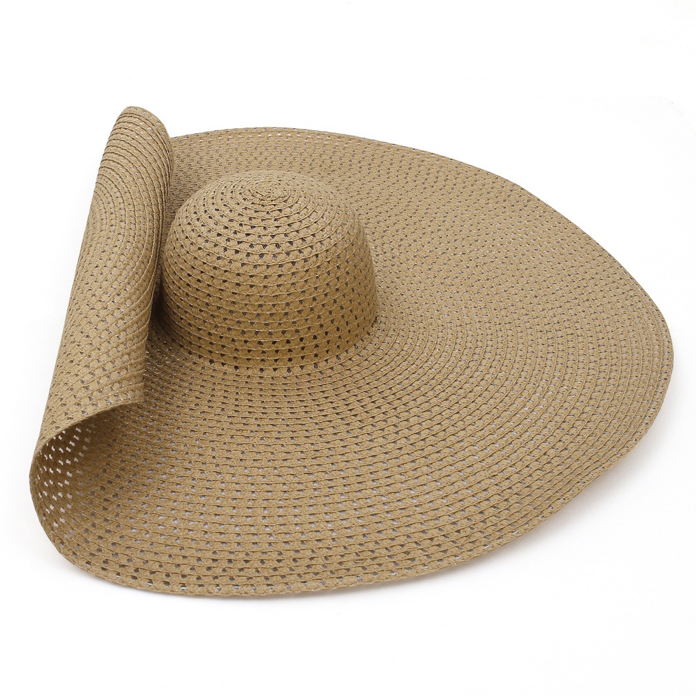 Wide Brim Oversized Beach Hats For Women Large Straw Hat UV