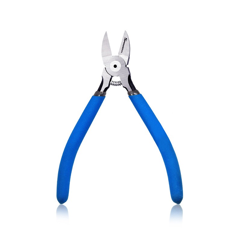 SPEEDWOX Diagonal Pliers Side Cutter 4 Inches Mini Fine Wire Cutting Plier Nippers Flush Cutter with Springs Micro Wire Cutters for Jewelry Making