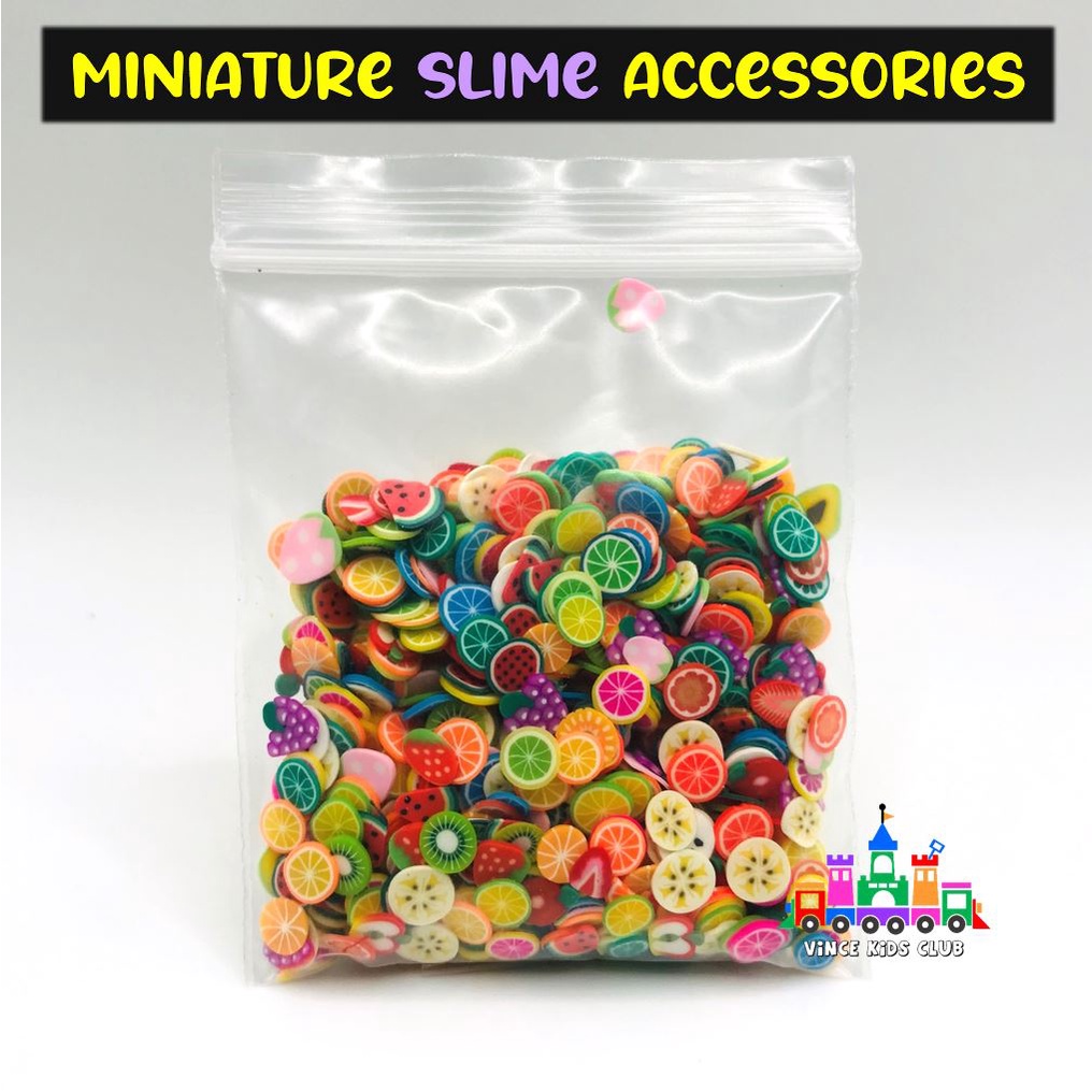 Ready Stock!! Children DIY Slime Accessories/Topping for Crystal Slime Play  miniature cute design kids birthday gift
