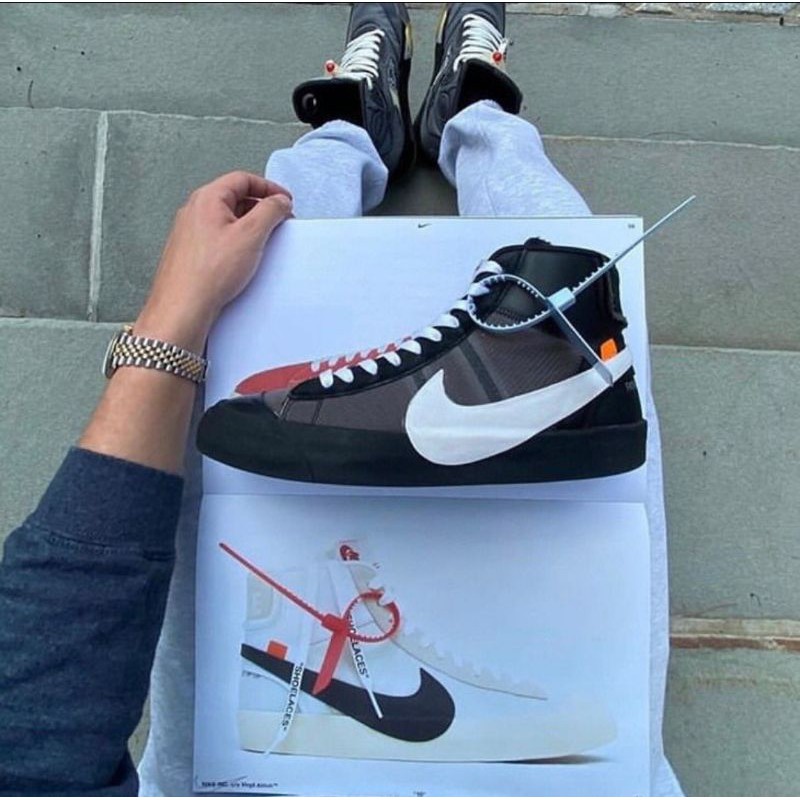 Off white blazer outlet grim reaper on feet