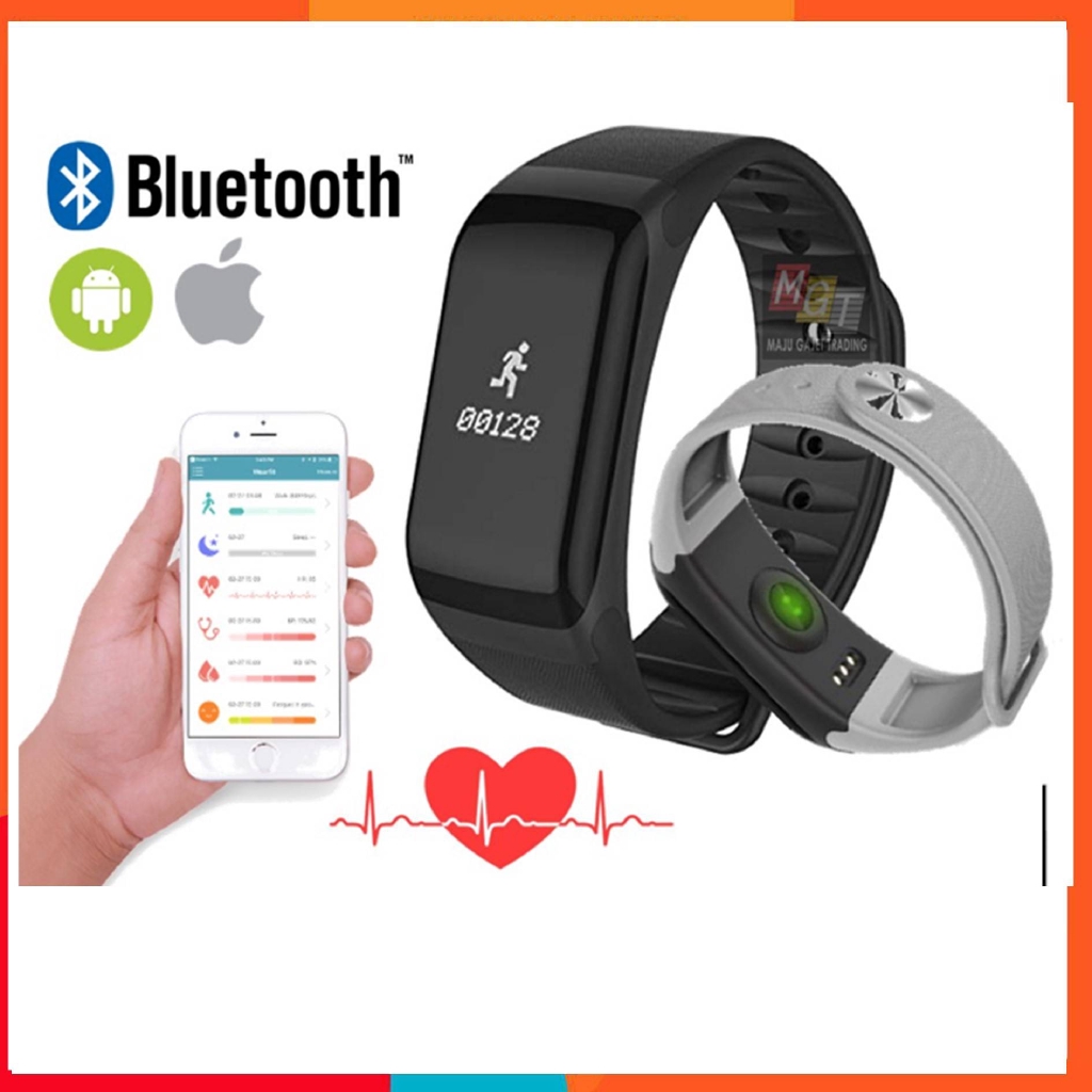 F1 blood pressure deals reading smart bracelet