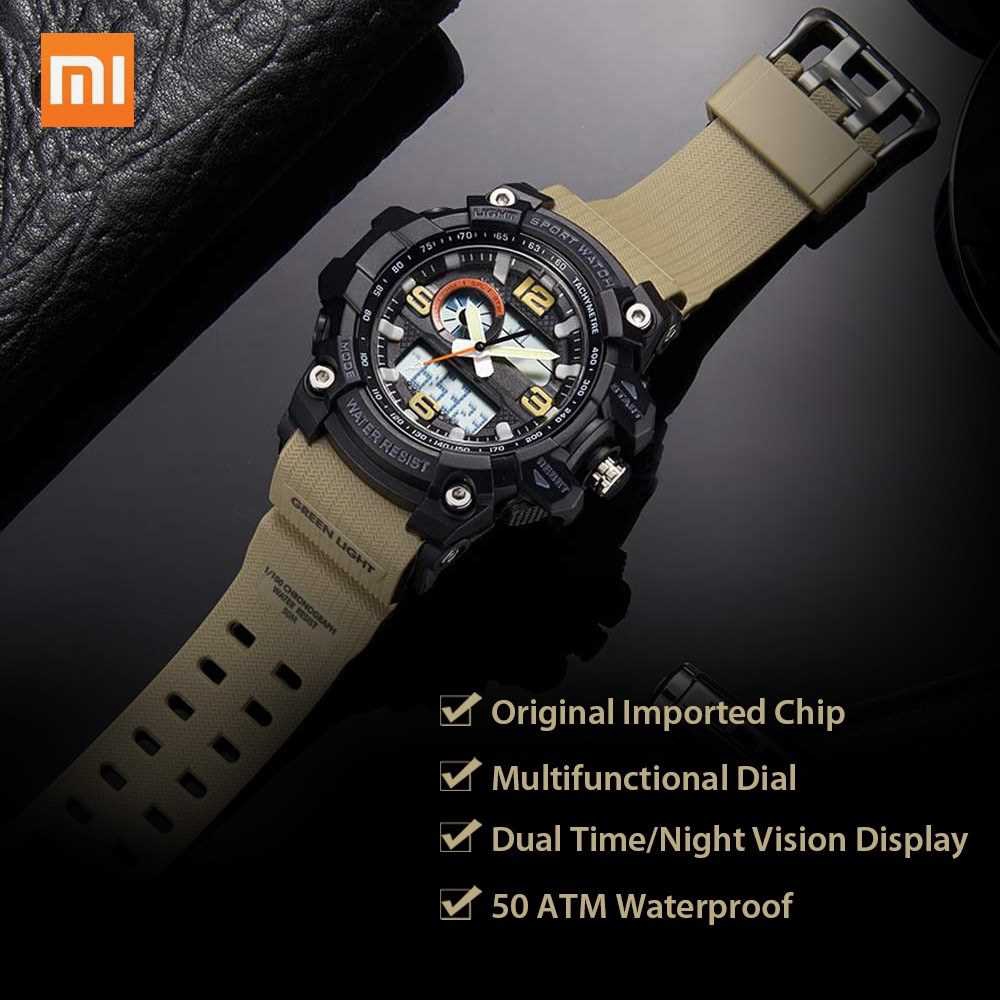 Xiaomi twentyseventeen outdoor electronic sport clearance watch dial dual time display