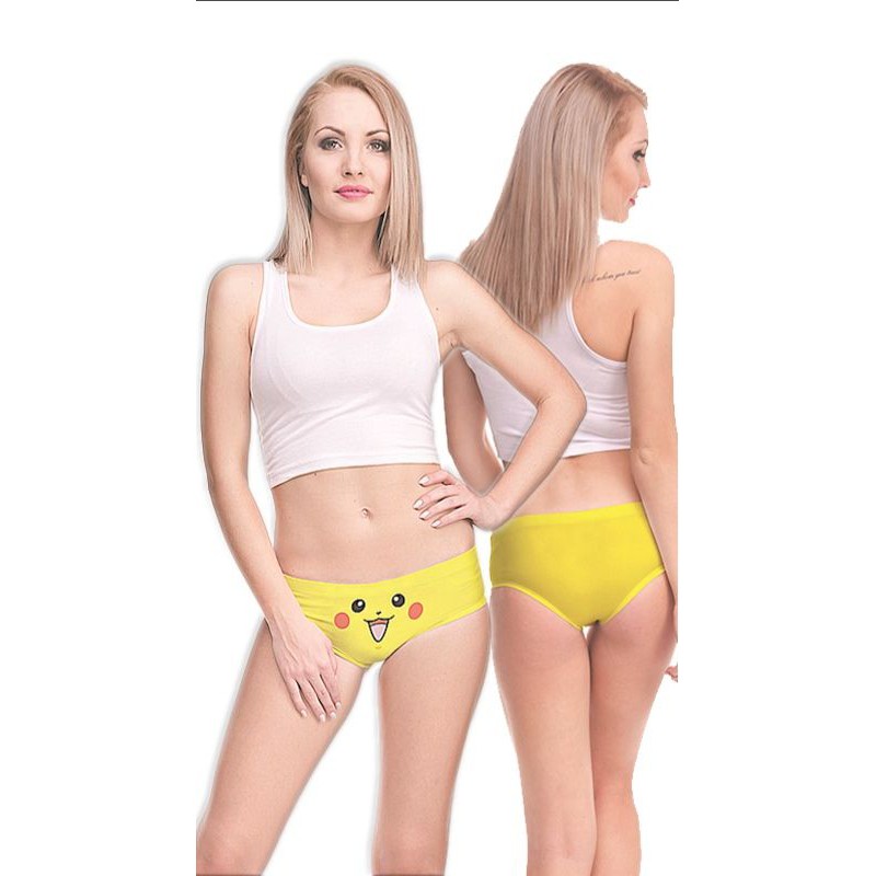 Cute Pikachu Pokemon Panties Underwear Bikini Good Quality Pant  Undergarments