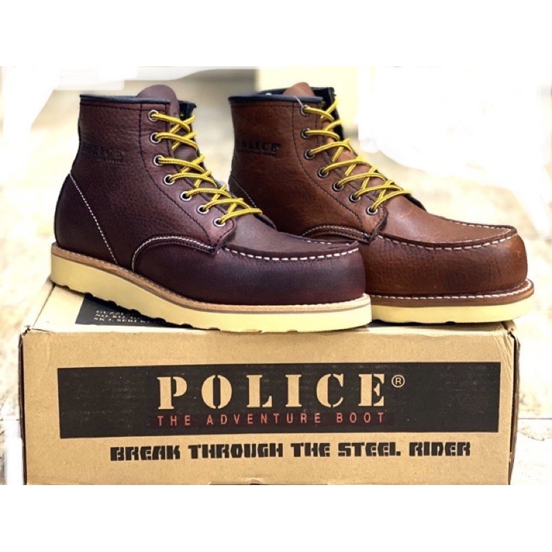 Safety boots brand police on sale