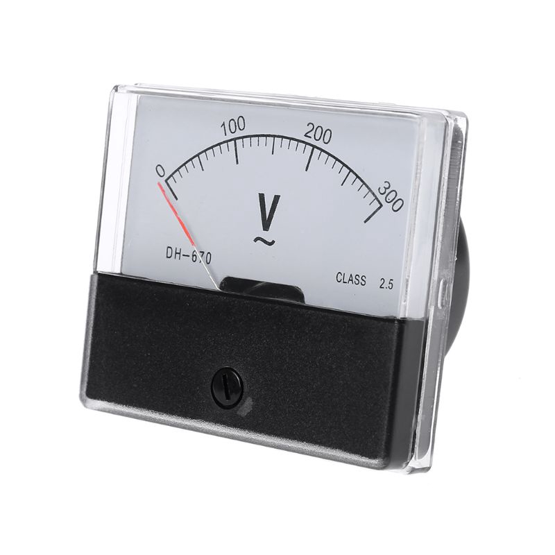 AC 0-300V Analog Panel Meter Voltmeter DH-670 Voltage Gauge Panel Volt Meter