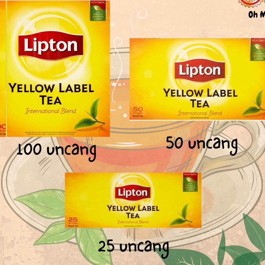 Lipton Yellow Label Tea - 50 Tea Bags