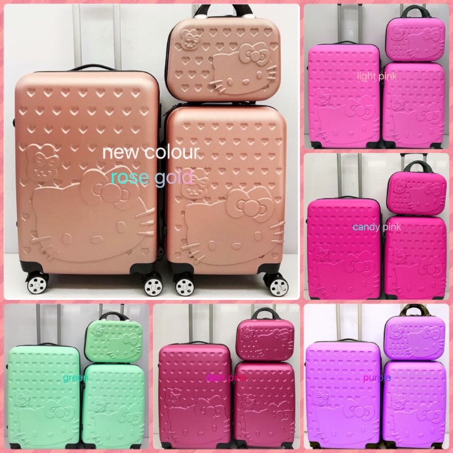 Hello kitty luggage hot sale