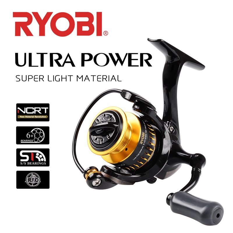 NEW!! RYOBI ZEUS HPX Spinning Fishing Reel 1000-8000 Gear Ratio 5.1:1/5.0:1  6+1BB Max Drag 6kg-12kg Power Handle Power Knob CNC metal Spool Fishing  Reel saltwater