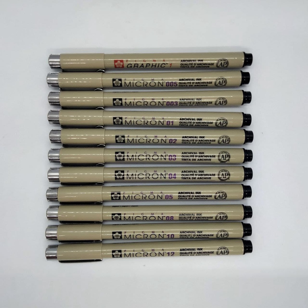 Staedtler Drawing Pen  Pigment Liner Color  0.3mm 6 Pens Set 1 –  Art&Stationery