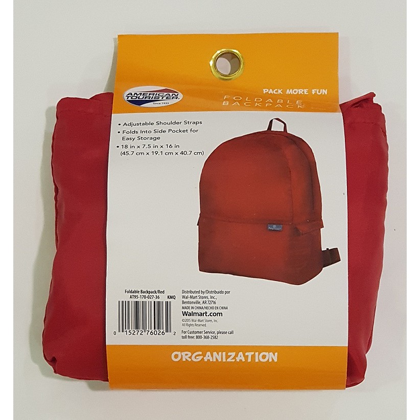 American tourister 2024 foldable backpack