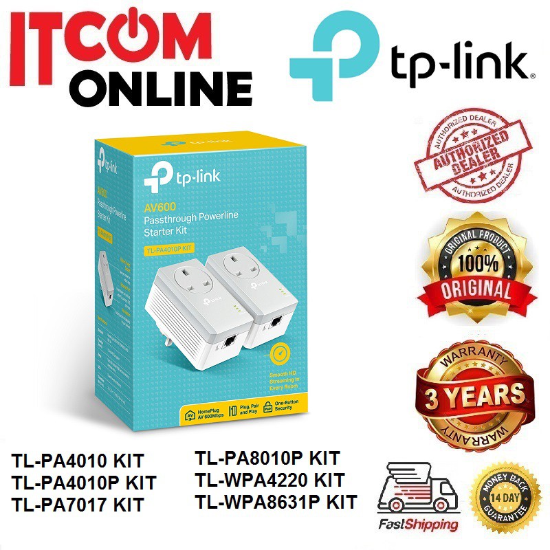 TP-LINK TL-PA4010P KIT AV600 Nano Powerline 600 Mbps Ac con