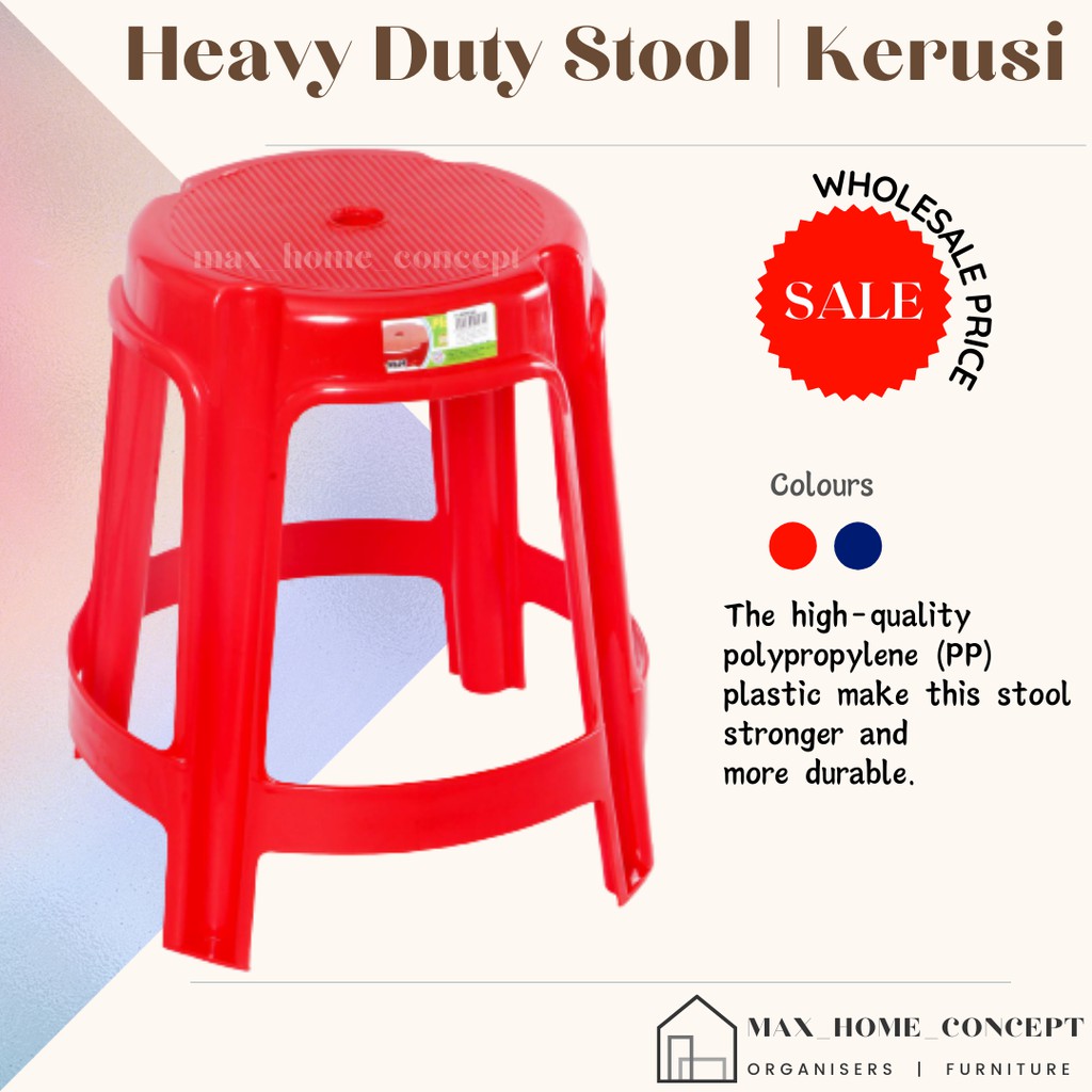 Heavy duty plastic discount stool