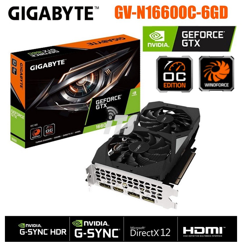 Gigabyte GeForce GTX 1660 OC 6GB GDDR5 Graphics Card | Shopee Malaysia