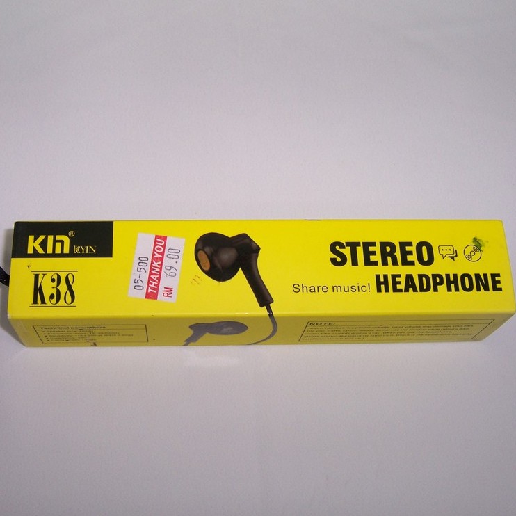 Stereo Headphone K38 Shopee Malaysia