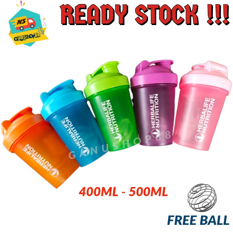 New Arrival 500ml Herbalife Nutrition Shaker Cup Portable Bottle Gradient  Colors