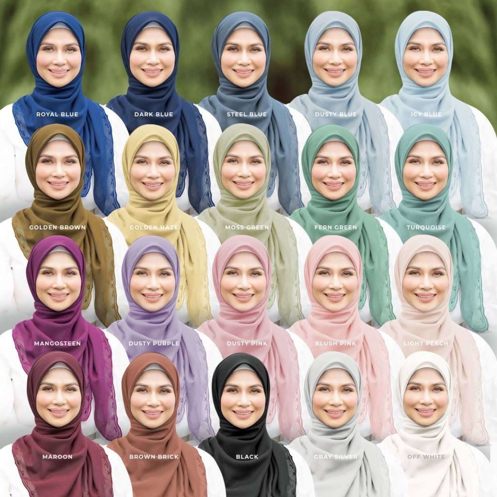 gold satin hijab