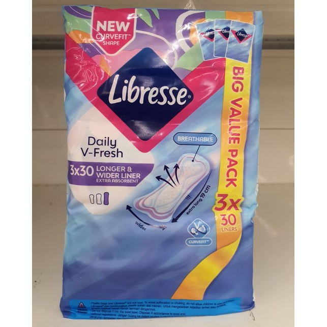 Libresse Slim Panty Liner 3 x 32 – Wmart