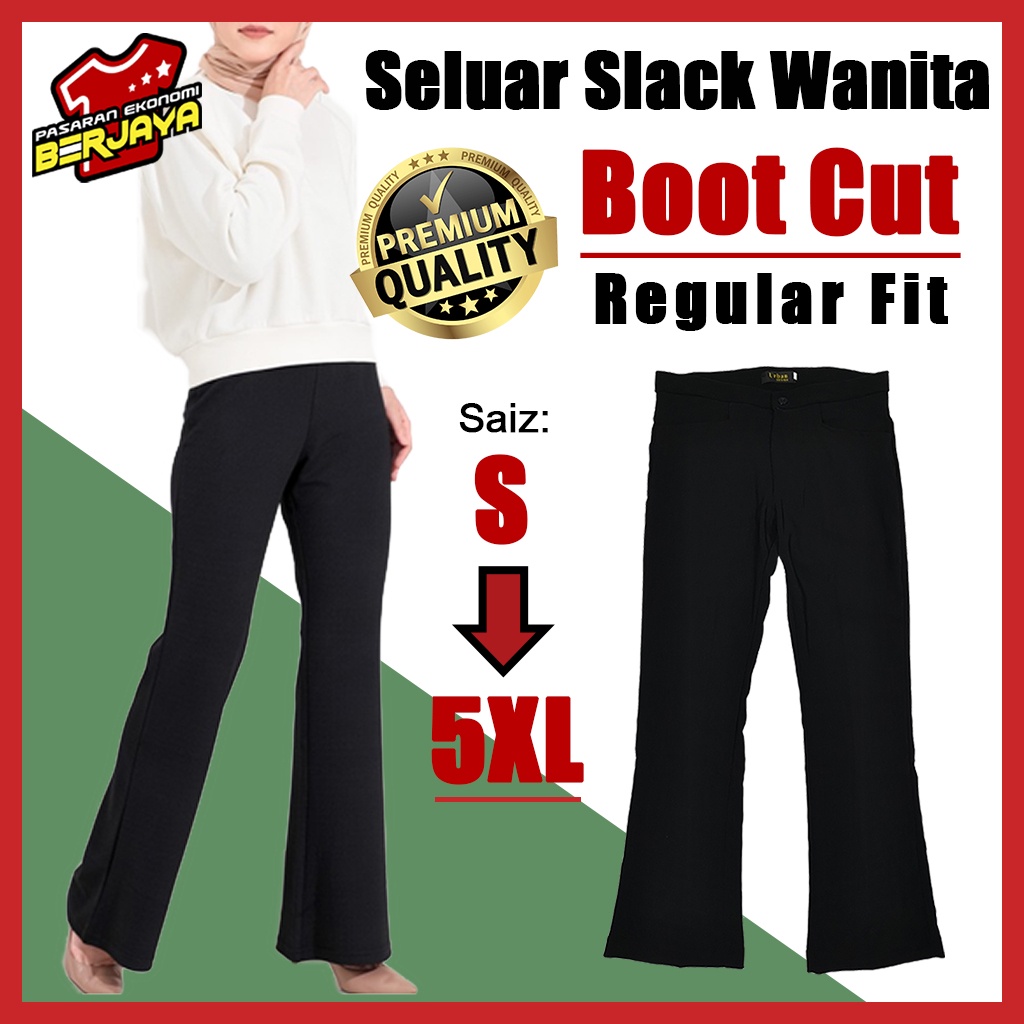 Seluar slack wanita Ladies Bootcut Long Pants Office wear OL seluar panjang  perempuan 女装裤 IR8605 S-3XL IRENE