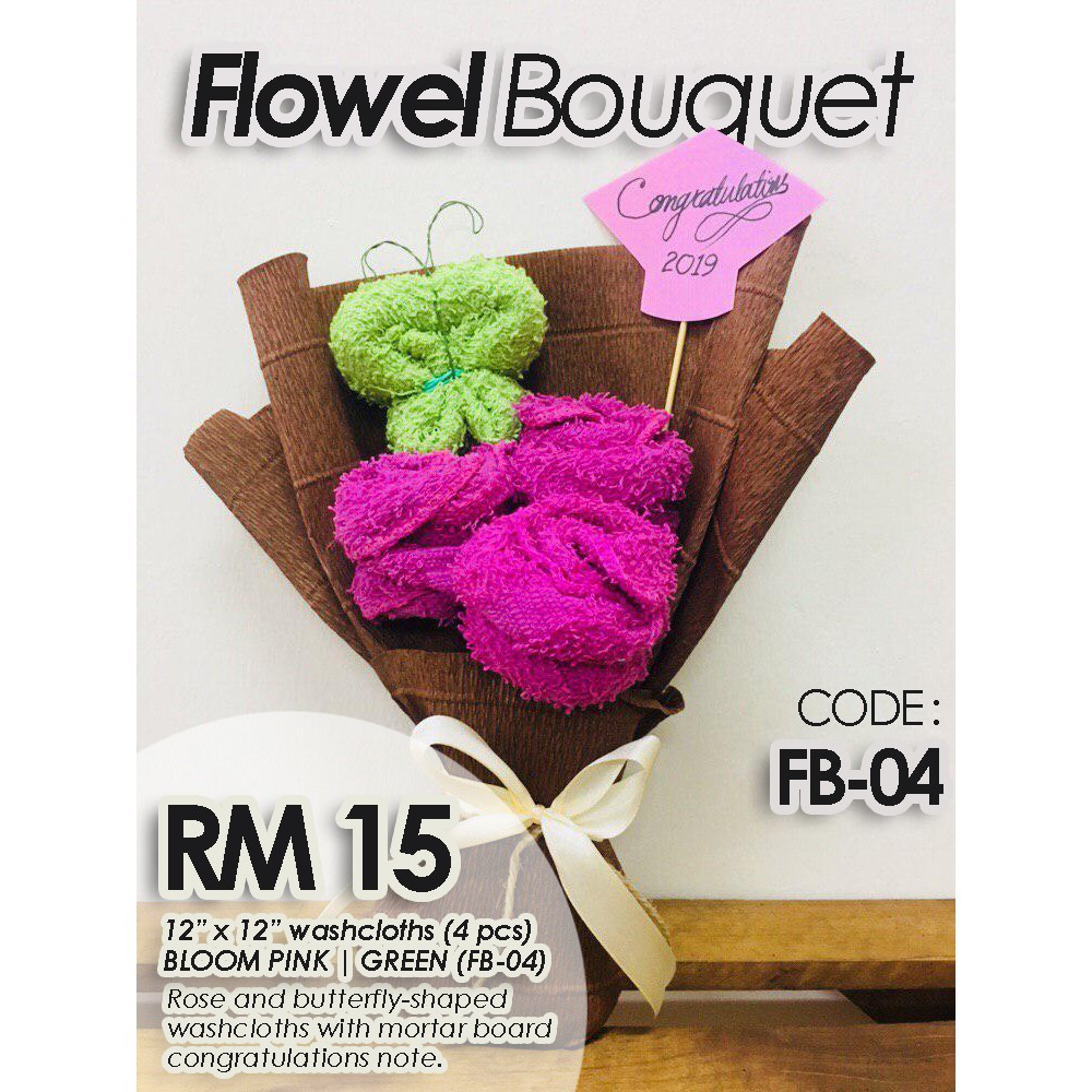 Washcloth bouquet store