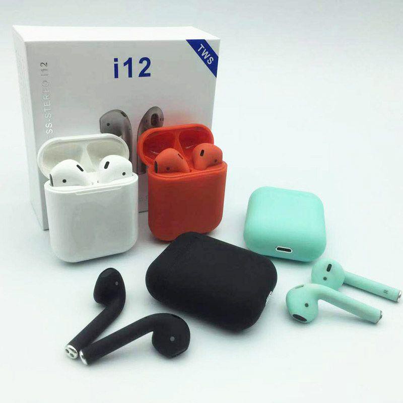 Original i12 TWS Wireless V5.0 Chip Bluetooth Stereo Earphones