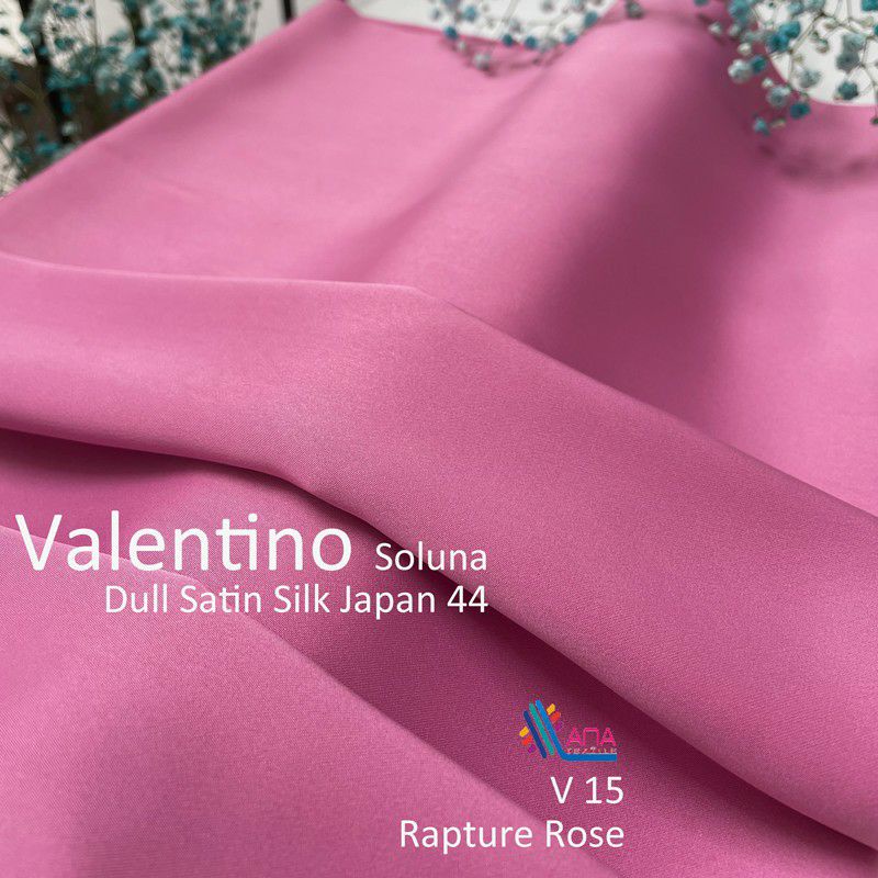 🔥READY STOCK🔥 KAIN PASANG PLAIN VALENTINO SOLUNA DULL SATIN BIDANG 45  (vs01-vs20)