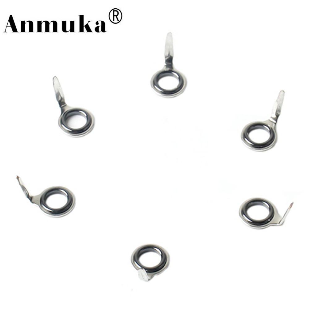 Anmuka Stainless Steel Fishing Rod Guides Repair Tips Set Fishing