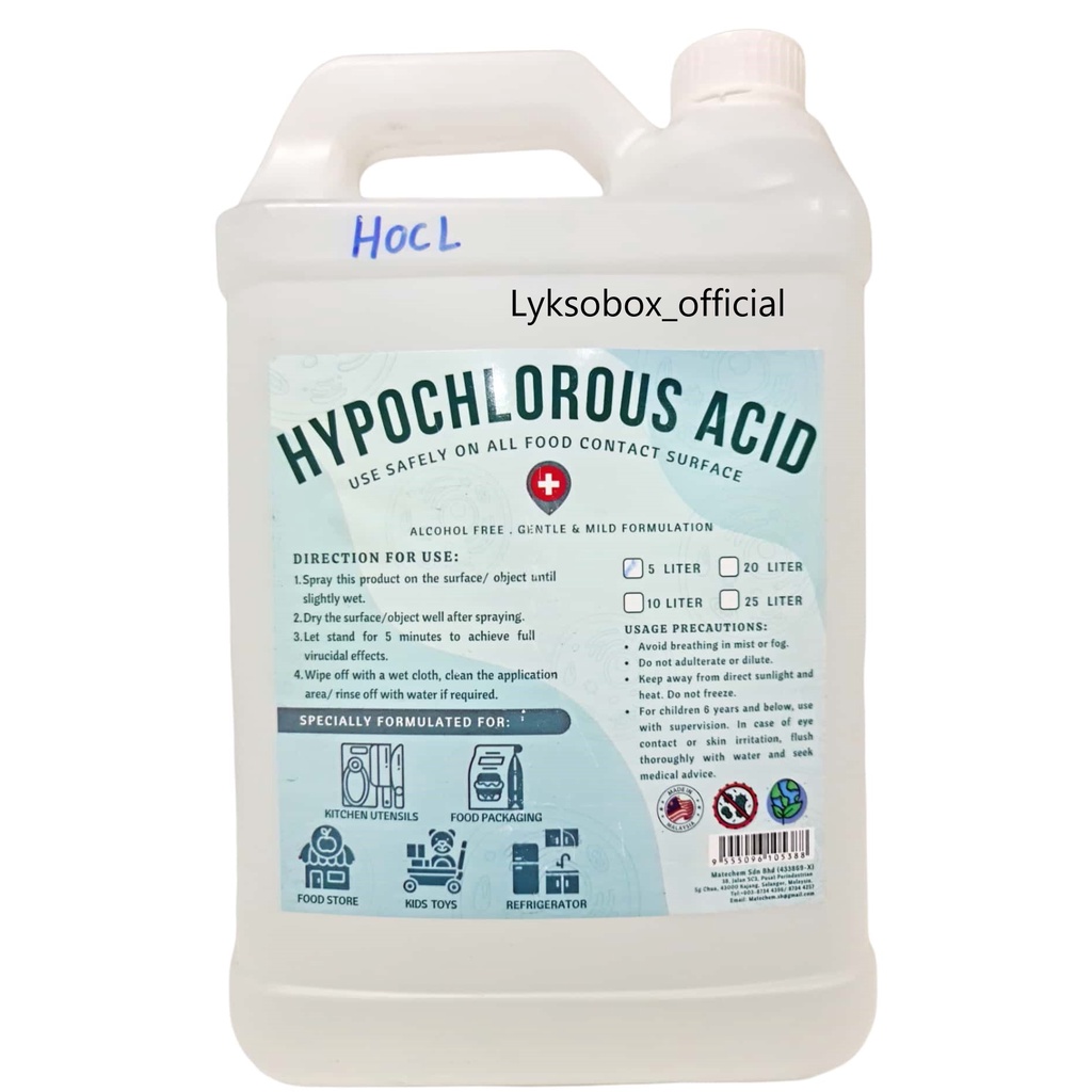 Hypochlorous acid deals disinfectant