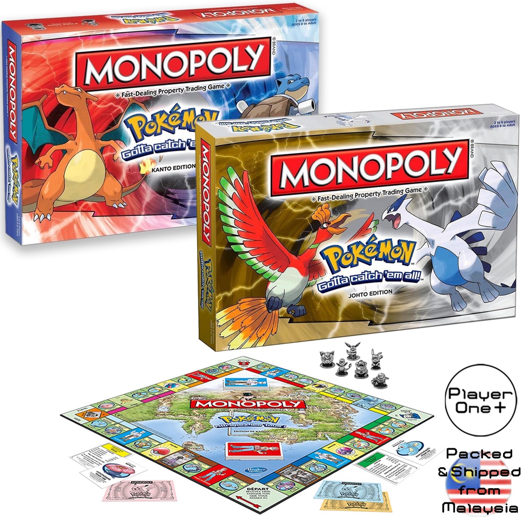 Monopoly Pokemon Gotta catch 'em all! Johto Edition Complete