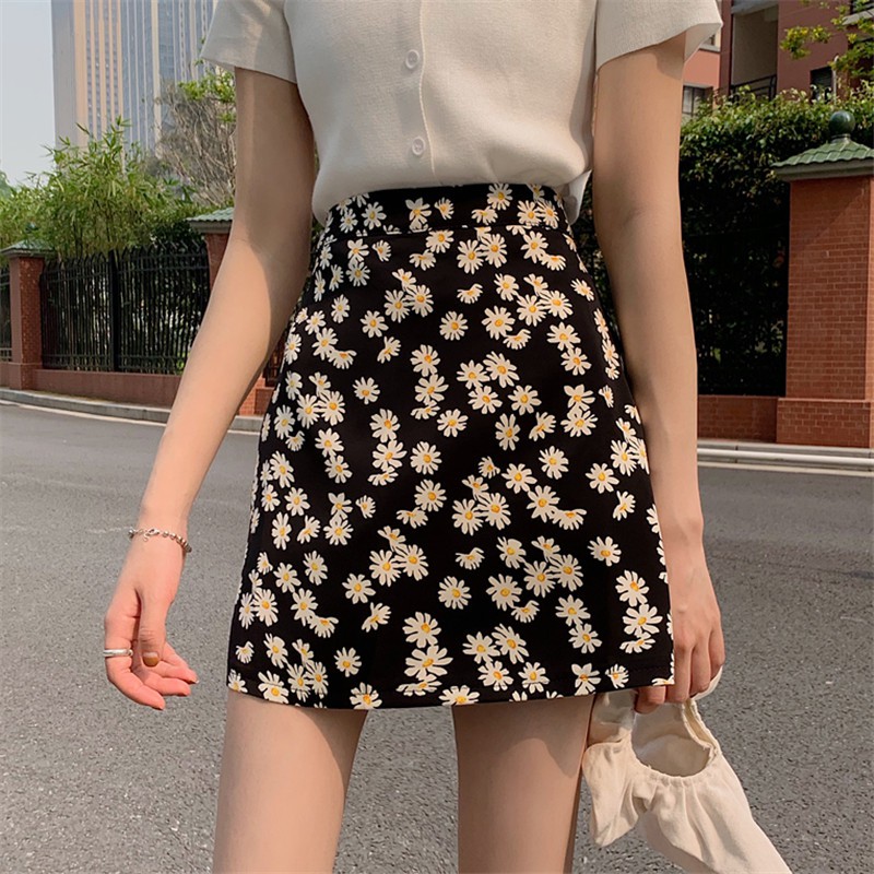 New Floral Mini skirt Shopee Malaysia