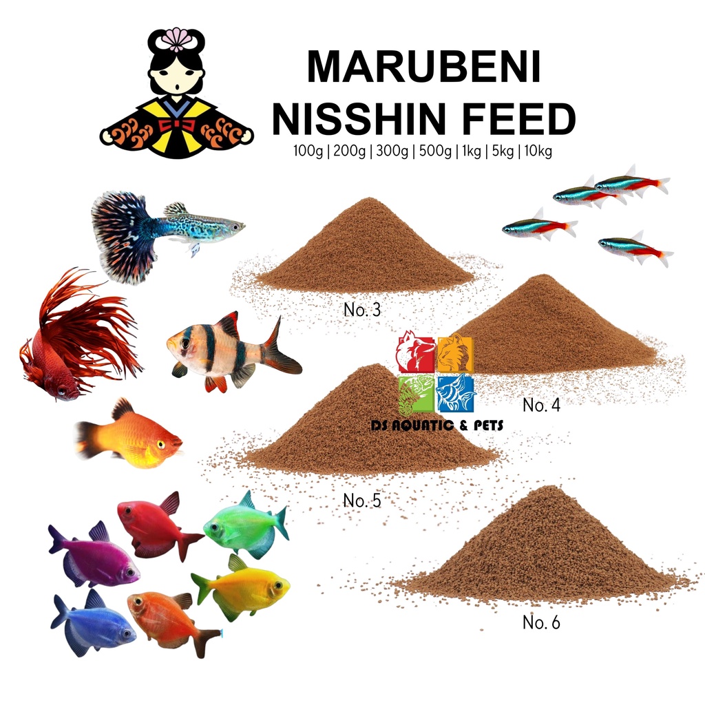 Petsto Mizusen Japan Fish Food 1mm Japan High Protein Imported Betta Guppy  Fish Pallet Makanan Ikan Ikan Laga Betta Fish Supplies