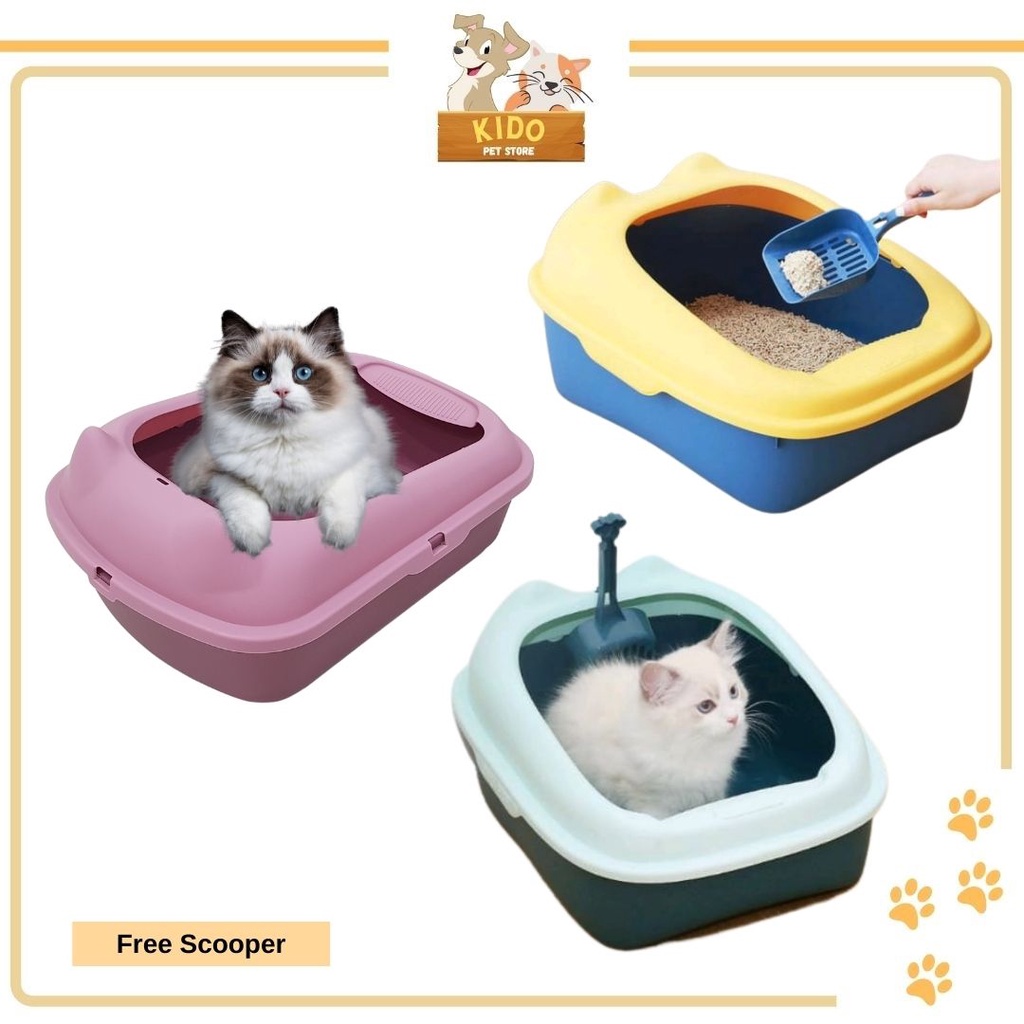 Cat ear litter outlet box